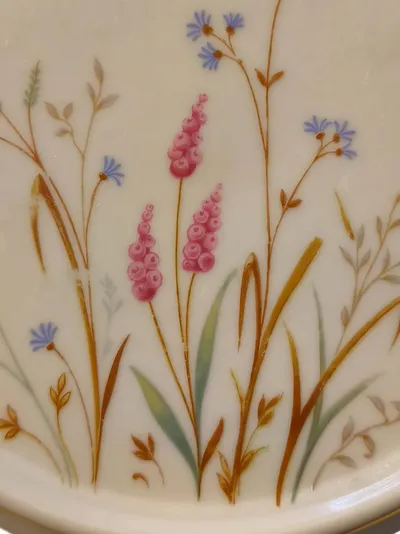 Eschenbach Platzteller Porzellan Oval Klassisch Blumen Libelle 16,5 cm
