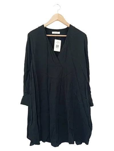 SAMSøE & SAMSøE Blusenkleid Damen Gr. 36/S Schwarz Elegant Minimalistisch