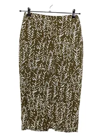 Diane von Furstenberg Bleistiftrock Damen Gr. 32 Oliv Animal Print 1