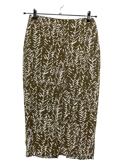 Diane von Furstenberg Bleistiftrock Damen Gr. 32 Oliv Animal Print