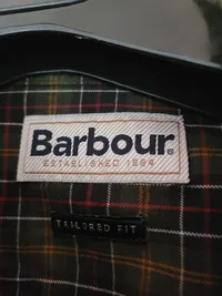 Barbour Herren Freizeithemd Kariert Grün Größe 42/XS Baumwolle Casual 8