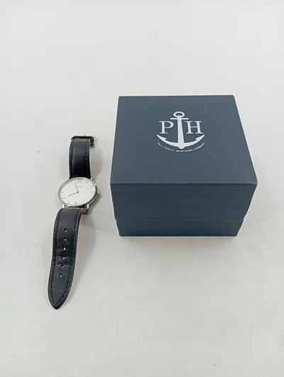 PAUL HEWITT Armbanduhr Damen Sailor Line Leder Schwarz Edelstahl 37mm