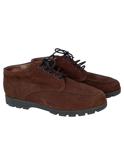 SERVAS Damen Schnürschuhe Gr. 37.5 Braun Klassisch Mokassin-Stil