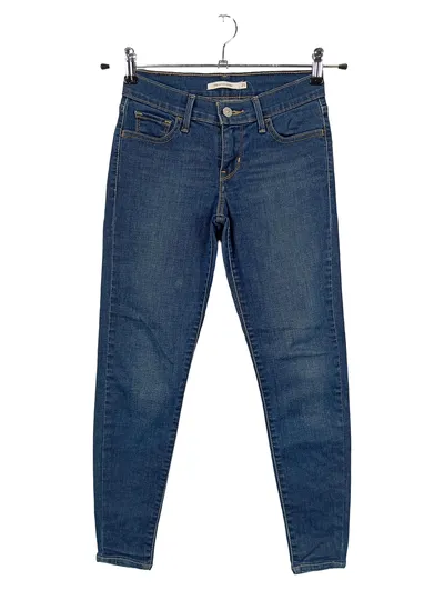 LEVIS Damen Jeans Skinny Fit Blau W25/34/XS Stretch Denim Hose