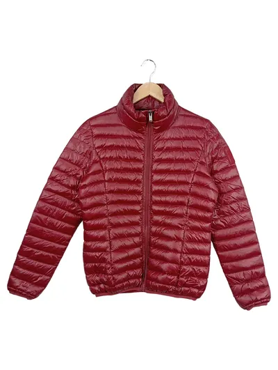 BOMBOOGIE Damen Winterjacke Steppjacke Rot Gr. 36/S Nylon Daunen
