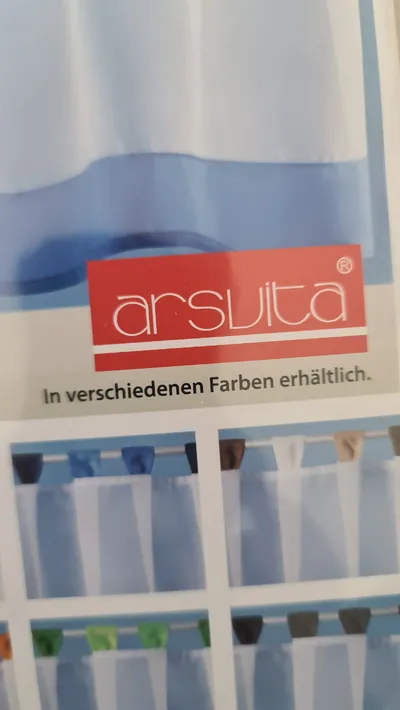Arsvita Skyline Vorhang Bistrogardine Uni Weiß Polyester 150x45 cm