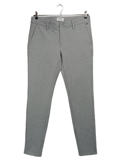 ONLY & SONS Damen Stoffhose Grau Gestreift W31/40 Business Elegant