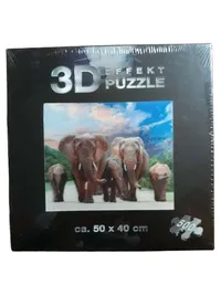CONNEX 3D Puzzle Elefant 500 Teile Natur Tiere Lernspielzeug Kinder 6-99 Jahre 1