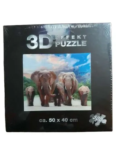 CONNEX 3D Puzzle Elefant 500 Teile Natur Tiere Lernspielzeug Kinder 6-99 Jahre