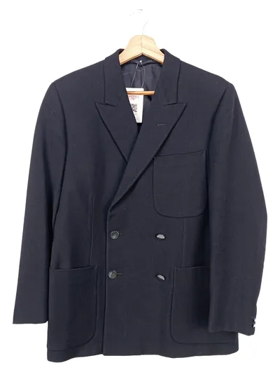 AUSTIN REED Blazer Herren 50/L Schwarz Klassisch Business Elegant