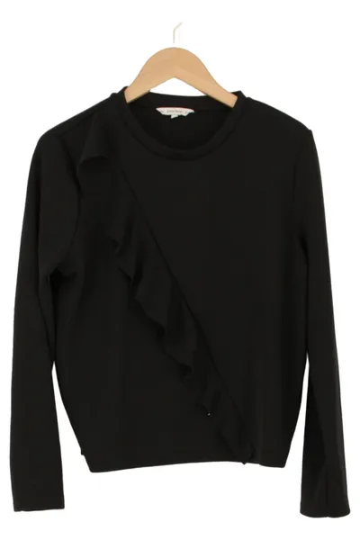 & OTHER STORIES Damen Sweatshirt Einheitsgröße Schwarz Rüschen Modern