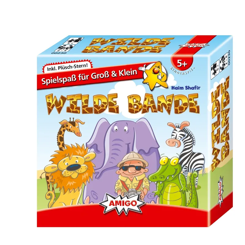 Amigo Wilde Bande Kartenspiel Kinderspiel ab 5 Jahre inkl. Plüsch-Stern 1
