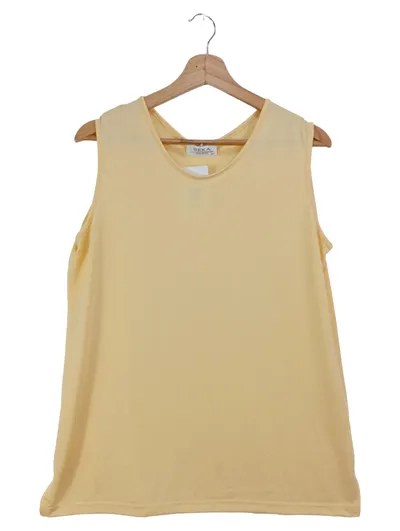 BEKA Top Damen 42/L Gelb Klassisch Elegant Viskose Polyester