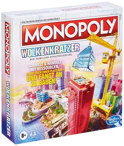 Monopoly Wolkenkratzer Familienspiel Brettspiel Hasbro Gaming ab 8 Jahre