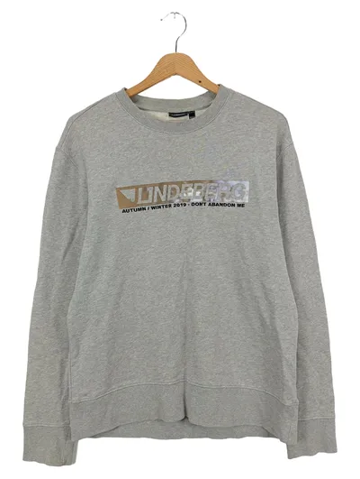 J. LINDEBERG Herren Sweatshirt Gr. 46/S Grau Streetwear Casual