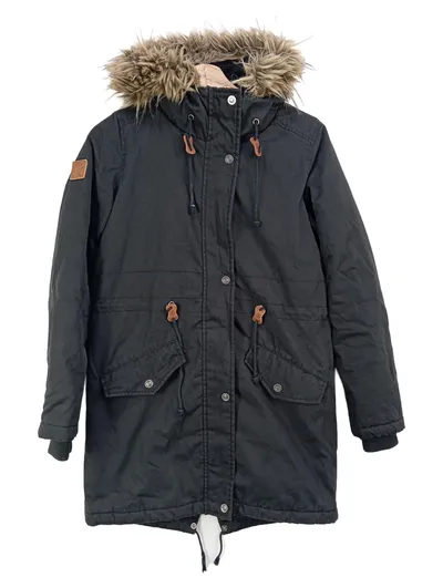 ELEMENT Damen Parka Schwarz Gr. 34;XS Winterjacke Streetwear Casual