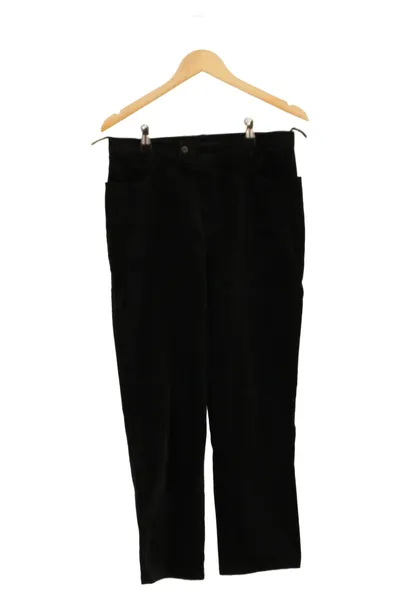 ORWELL Damen Stoffhose W33/42/XL Schwarz Elegant Casual Baumwolle Modal