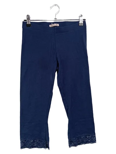 ANNA FIELD PETITE Damen Stoffhose S 36 Blau Capri Leggings Spitze Casual