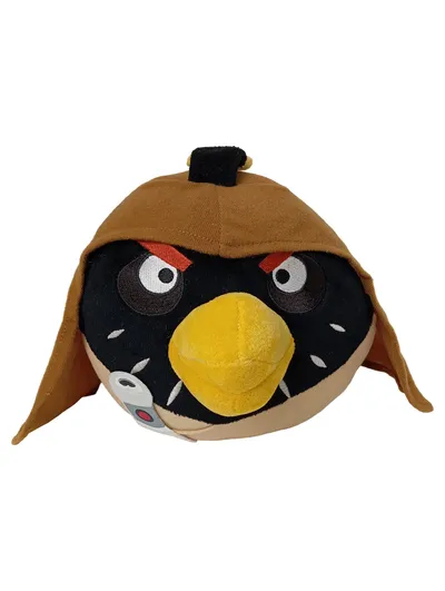 STAR WARS Angry Birds Kuscheltier Plüschtier Jedi Vogel Braun 17cm