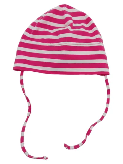 Sterntaler Baby Mütze Bindemütze Mädchen Gr. 49 Pink Weiß Gestreift