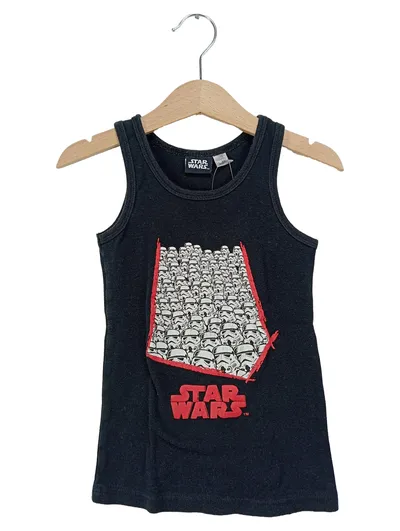 Star Wars Top Kinder 110/116 Schwarz Streetwear Casual Stormtrooper Print