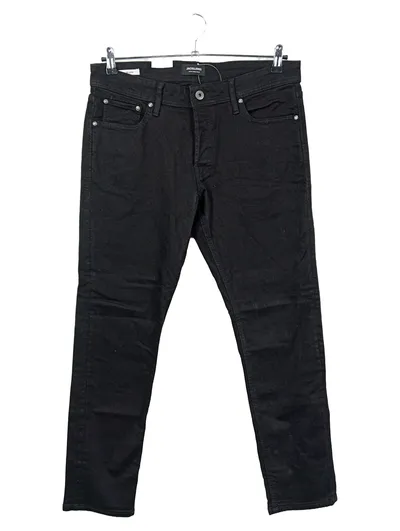 JACK & JONES Herren Jeans Glenn W32/L34 Schwarz Regular Fit