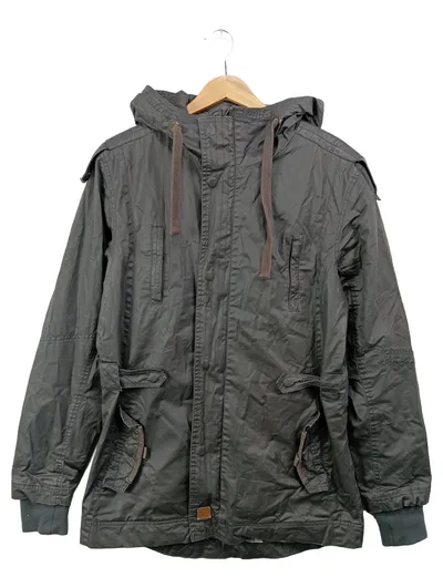 CHIEMSEE Damen Übergangsmantel Gr. 38/M Grün Casual Kapuze