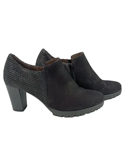 GABOR Damen Stiefelette Gr. 37 Schwarz Leder Elegant Klassisch Absatz 8 cm