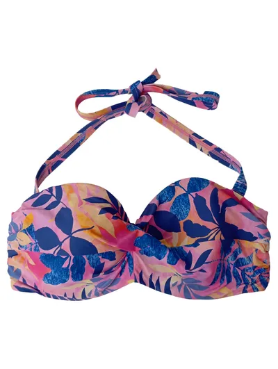 Vivance Bikini Oberteil Damen Gr. 38D Mehrfarbig Florales Muster