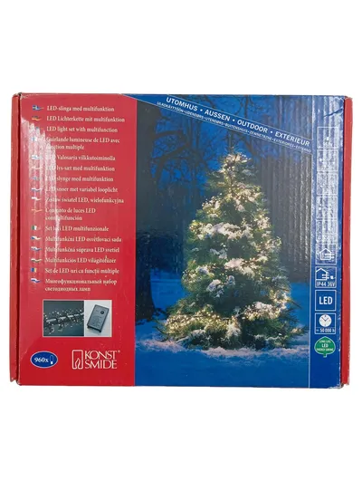Konstsmide LED Lichterkette 12.2m Warmweiß Multifunktion Weihnachtlich Outdoor