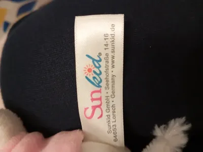 Sunkid Baby Kuscheltier Nilpferd Plüschtier Weiß 10cm