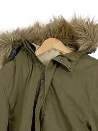 Tommy Hilfiger Denim Herren Parka Jacke Gr. S Oliv Fellkapuze Winterjacke 3