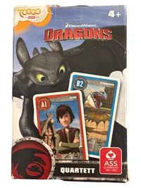 ASS Altenburger Dragons Quartett Kartenspiel Hicks Ohnezahn Kinder ab 4 1