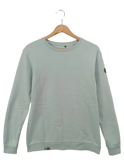 LAKEVILLE MOUNTAIN Damen Pullover Gr. 36/S Grün Casual Sweatshirt Basic