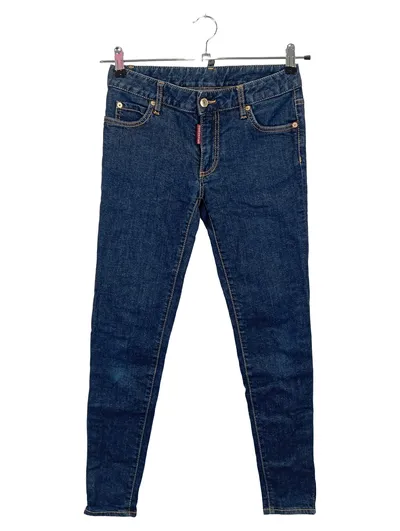 DSQUARED2 Damen Jeans Slim Fit Blau W26/34/XS Casual Stretch Denim