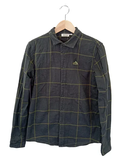 MALOJA Herren Freizeithemd Karo Grau S Baumwolle Hanf Langarm Outdoor