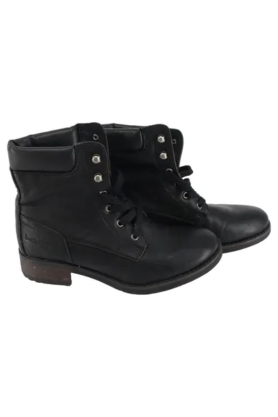 DOCKERS BY GERLI Stiefel Damen Gr. 36 Schwarz Casual Schnürstiefel