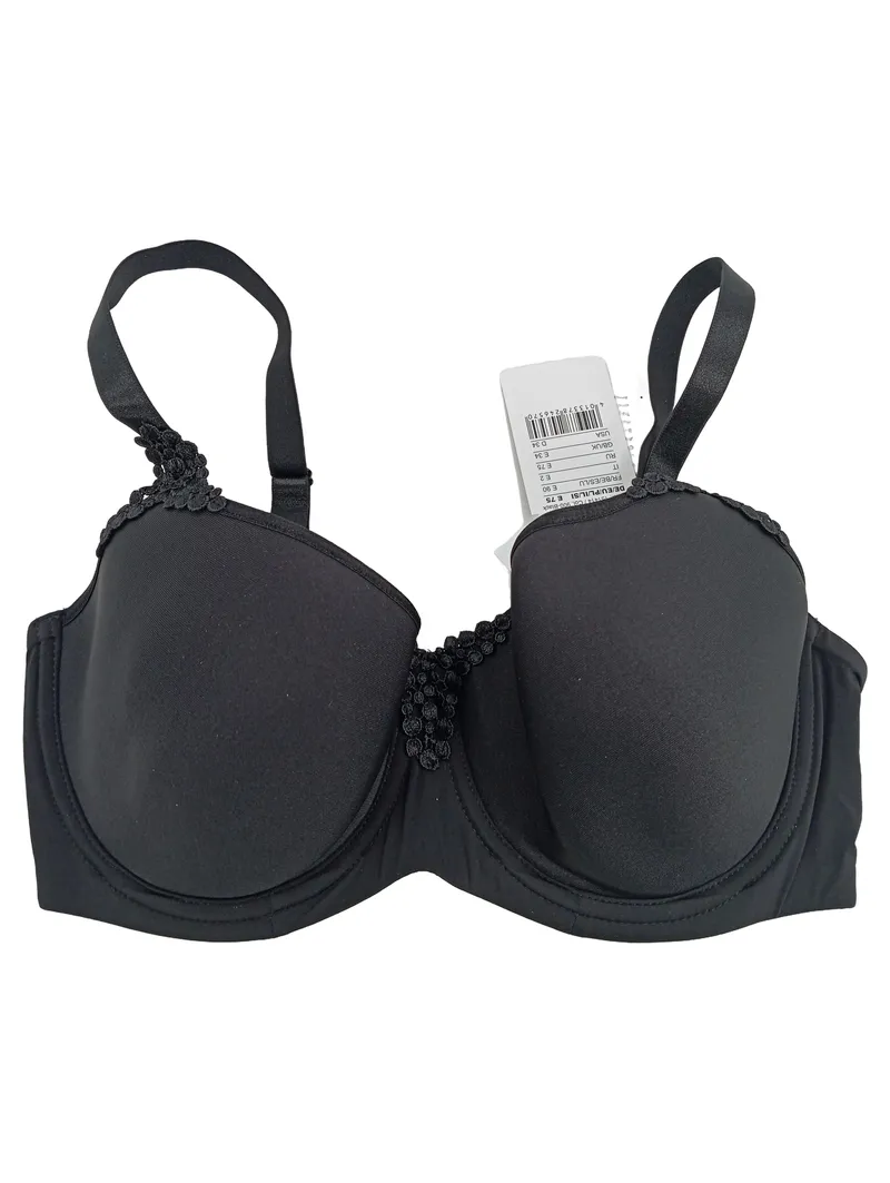 VIANIA Damen BH E 75 Schwarz Elegant Spitze Dessous Neu 1