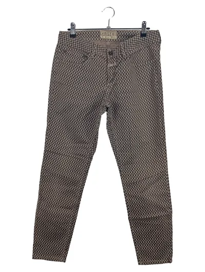 CLOSED Damen Jeans Slim Fit W27/36 S Braun Kariert Casual