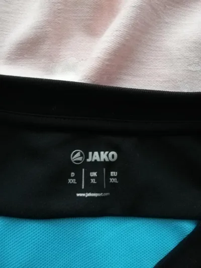 JAKO Herren Sport T-Shirt Team Ur-Krostitzer Schwarz Türkis Gr. XXL