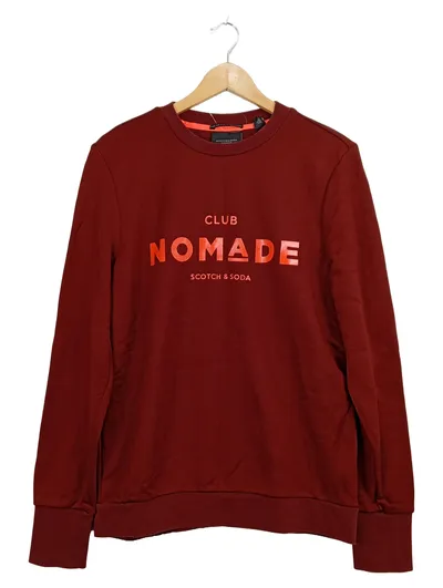 Scotch & Soda Club Nomade Sweatshirt Herren Gr. XL Rot Pullover