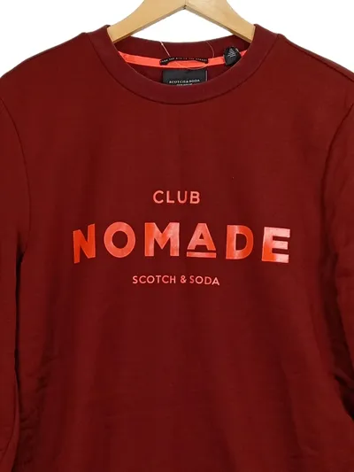 Scotch & Soda Club Nomade Sweatshirt Herren Gr. XL Rot Pullover