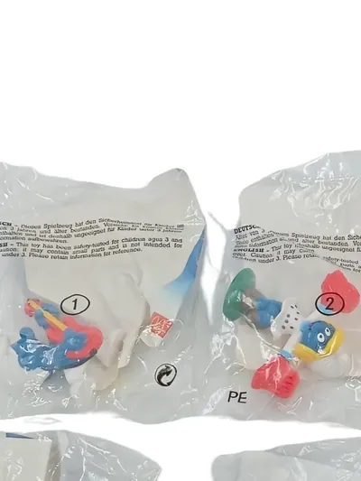 McDonalds Schlümpfe Figuren Set 10x Spielfigur Happy Meal Neu OVP 6cm