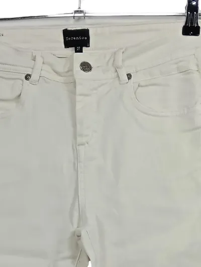 BERENICE Damen Jeans Regular Fit Weiß Gr. W27/36 Baumwolle Stretch