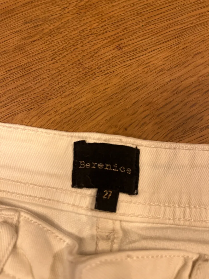 BERENICE Damen Jeans Regular Fit Weiß Gr. W27/36 Baumwolle Stretch 3