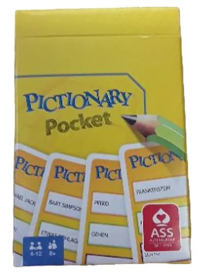ASS Altenburger Pictionary Pocket Kartenspiel Zeichenspiel Party Spiel ab 8