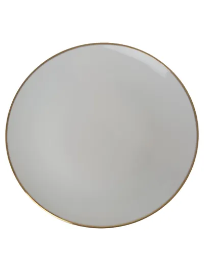 TIRSCHENREUTH Essteller Weiß Porzellan Teller Klassisch Elegant 24cm