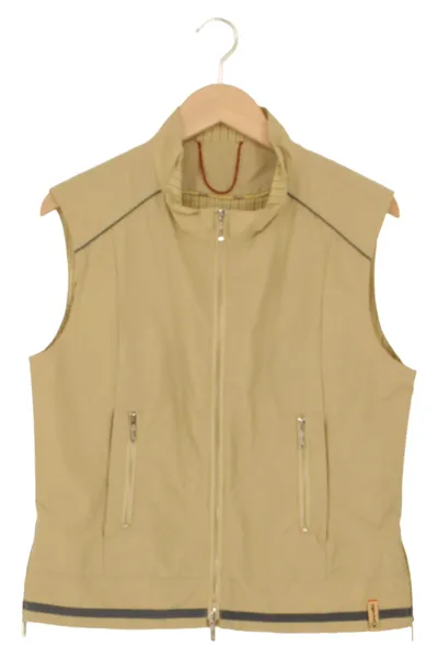 CAVALLO Damen Leichte Weste Gr. 40/M Beige Baumwolle Nylon Klassisch Casual