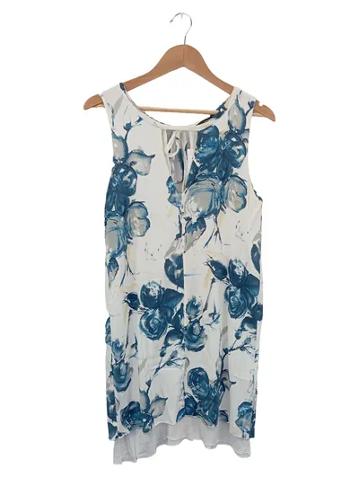 ANNA EFFE Damen Sommerkleid 38/M Mehrfarbig Blumenmuster Bohemian Vintage