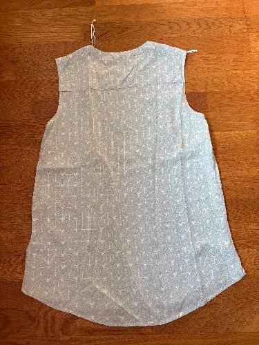 Tom Tailor Damen Bluse ärmellos Gr. 34 Grün Geometrisch Viskose